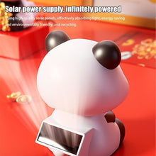 Solar Powered Moving Panda Car Dashboard Decoration – 1 Pc