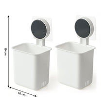 Wall Mounted Bathroom Storage Organizer Cup Set (2 Pc Set)