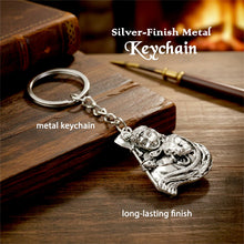 Premium Silver-Finish Metal Keychain (1 Pc)