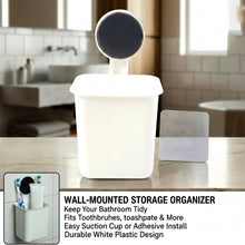 Wall-Mounted Toothbrush & Bathroom Storage Organizer (1 Pc)